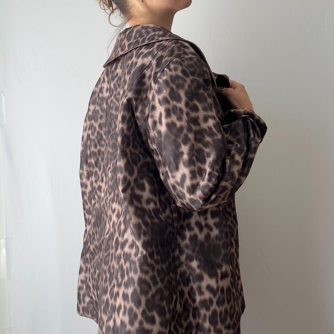 Reversible Cheetah Print Trench