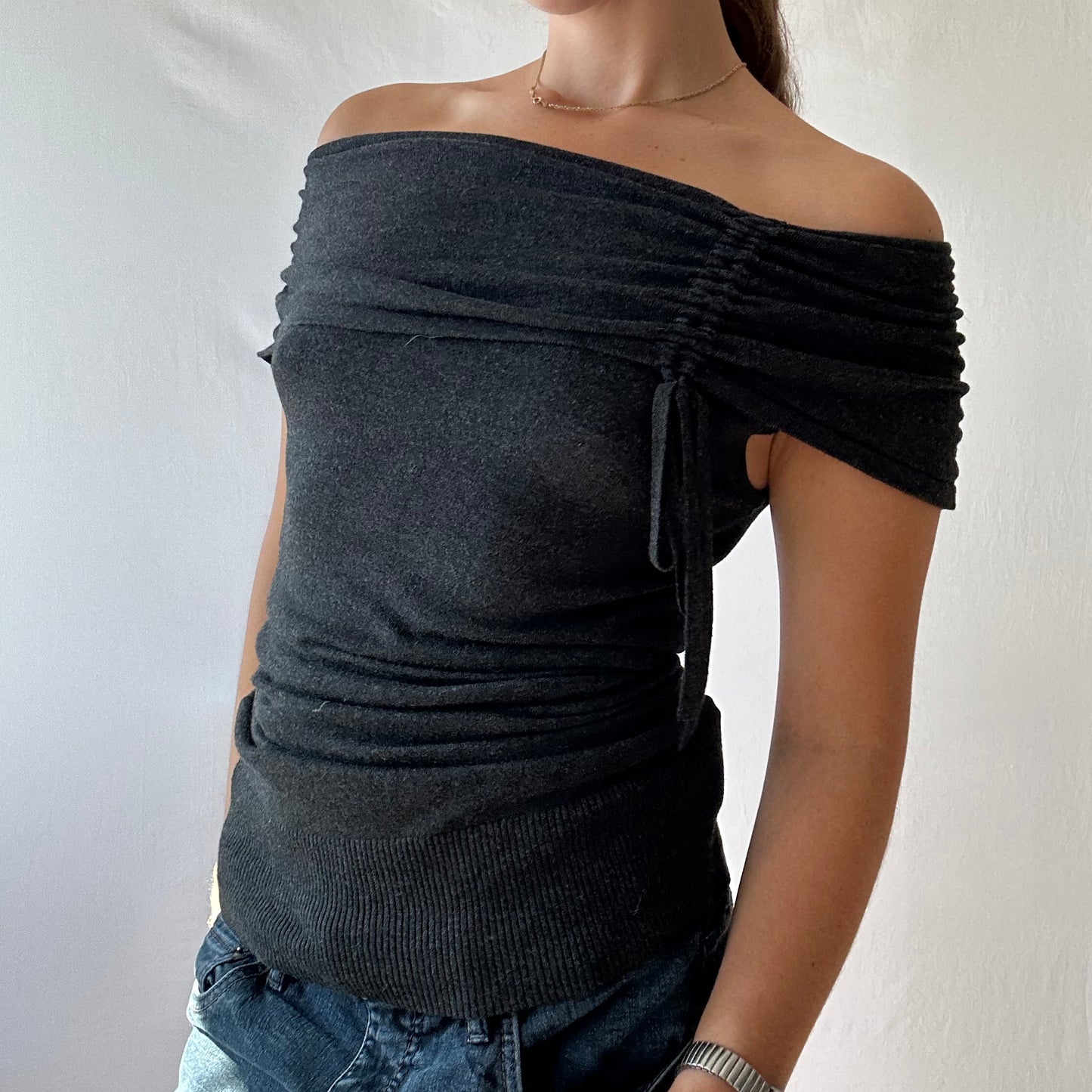 Off-the-Shoulder Tie Top