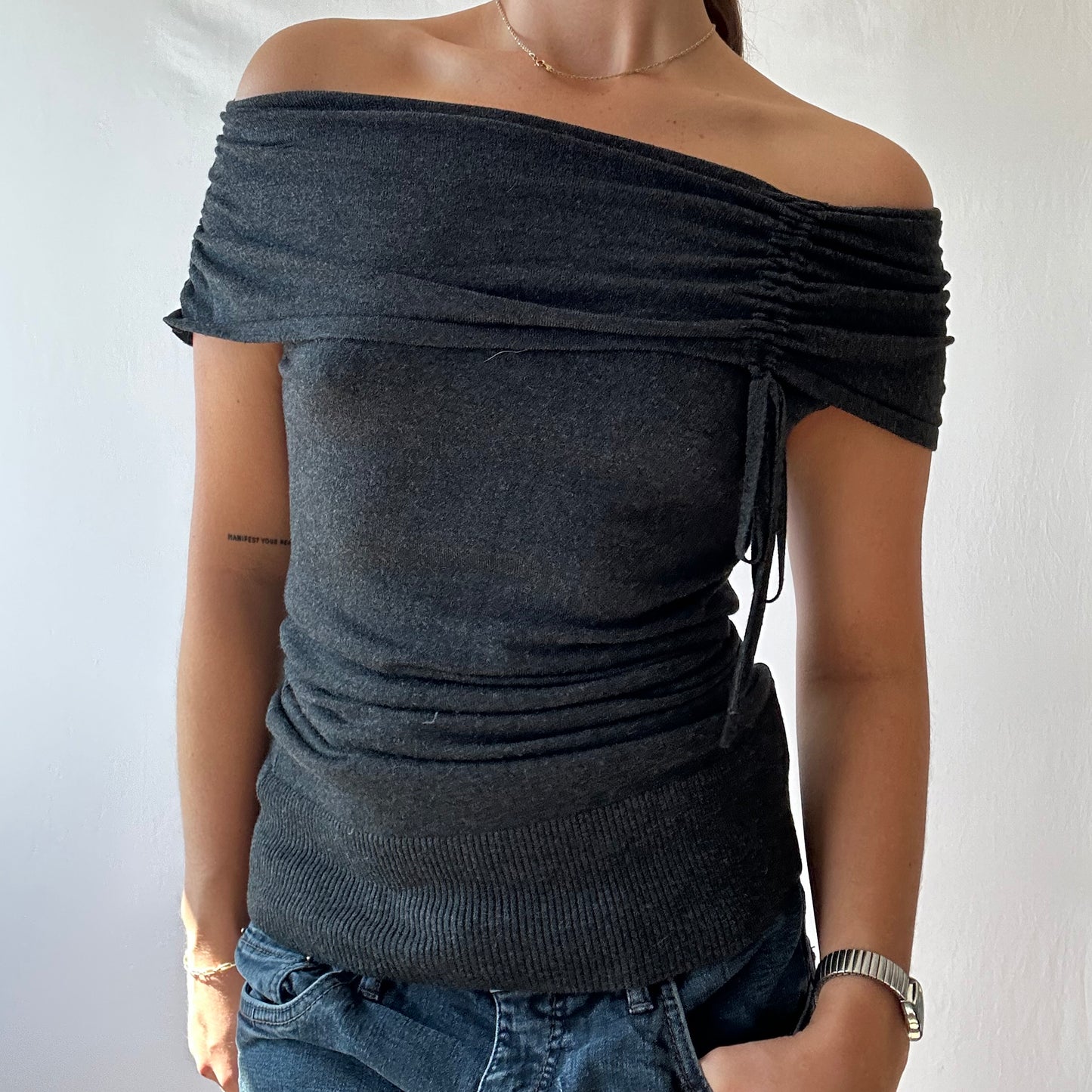 Off-the-Shoulder Tie Top