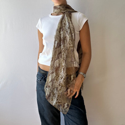 Snake Print Scarf