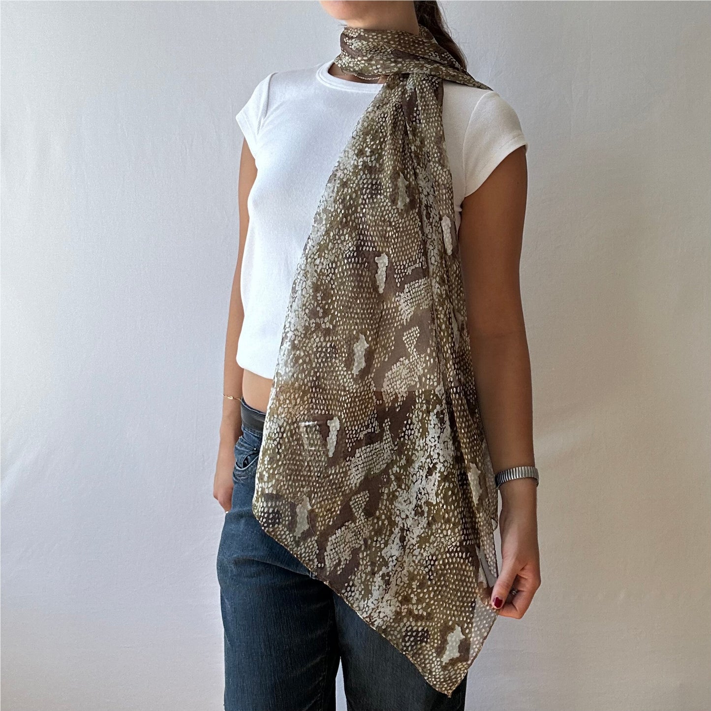 Snake Print Scarf