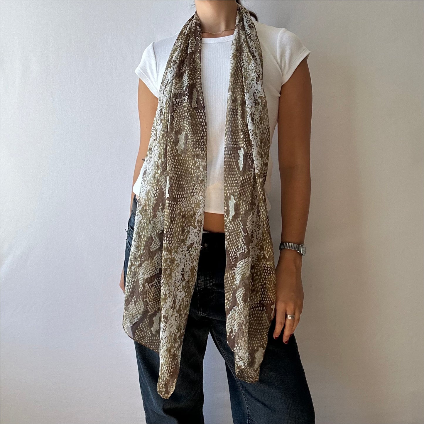 Snake Print Scarf