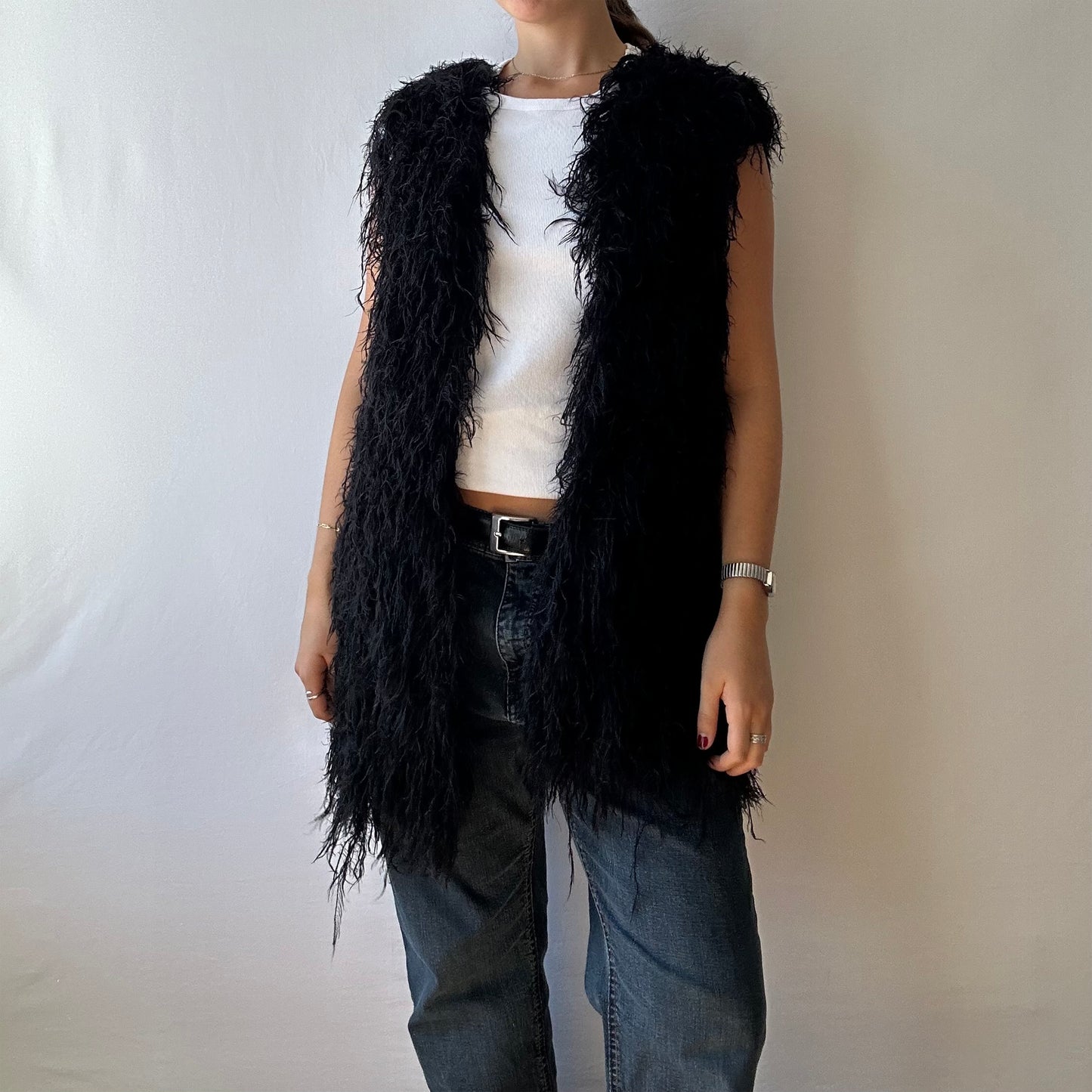 Shaggy Knit Vest