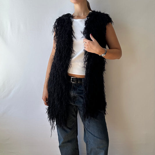 Shaggy Knit Vest