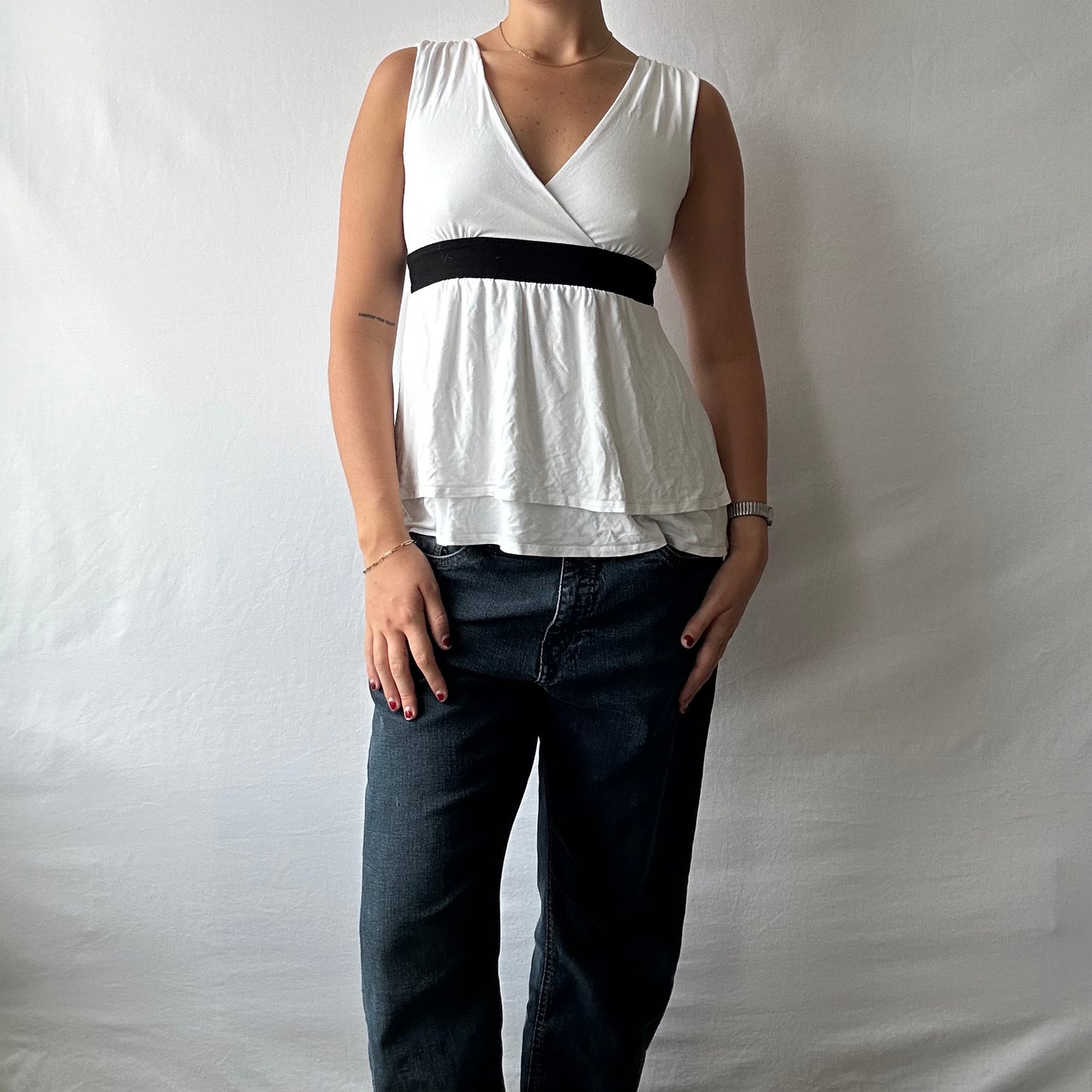 V-Neck Banded Tank