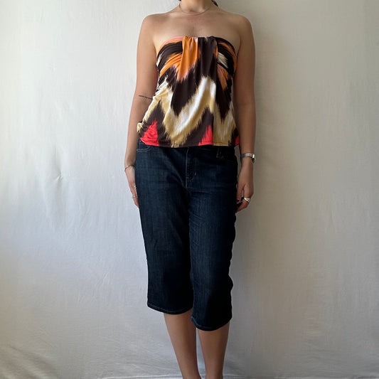 Dark Wash DKNY Denim Capris