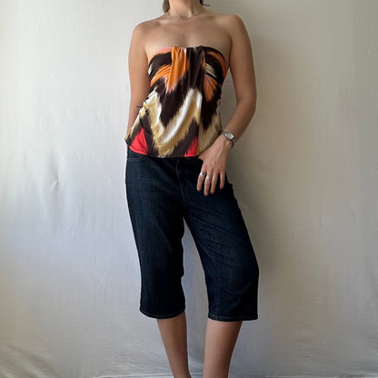 Dark Wash DKNY Denim Capris
